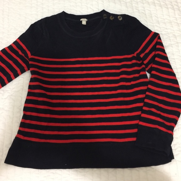 Striped J CREW sweater