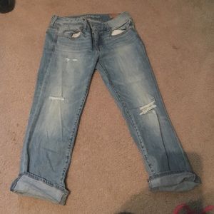 American eagle crop pants size 8