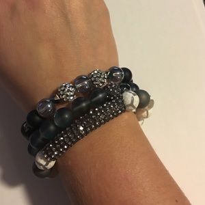 Bracelets with Swarovski crystals