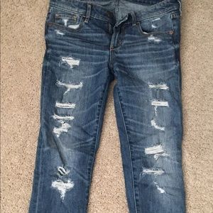 Destroyed skinny jeans!