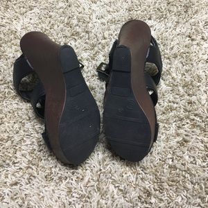 Shoes - Black and Brown Wedges Shoes - Black and Brown Wedges