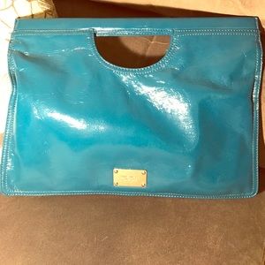 Patent leather clutch