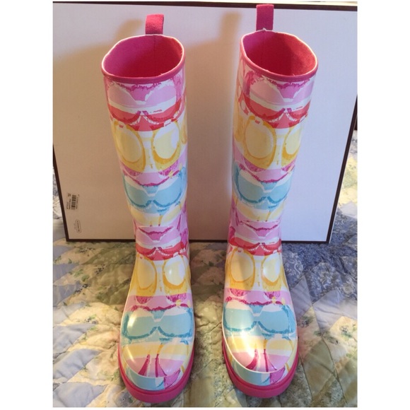 Coach rain boots