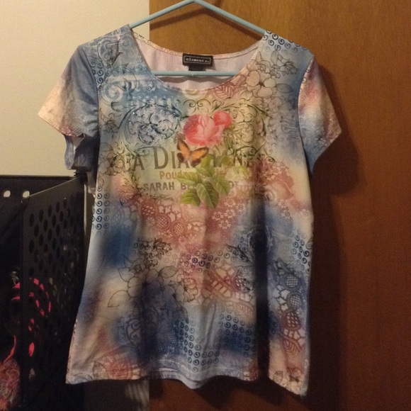 elements multi color shirt