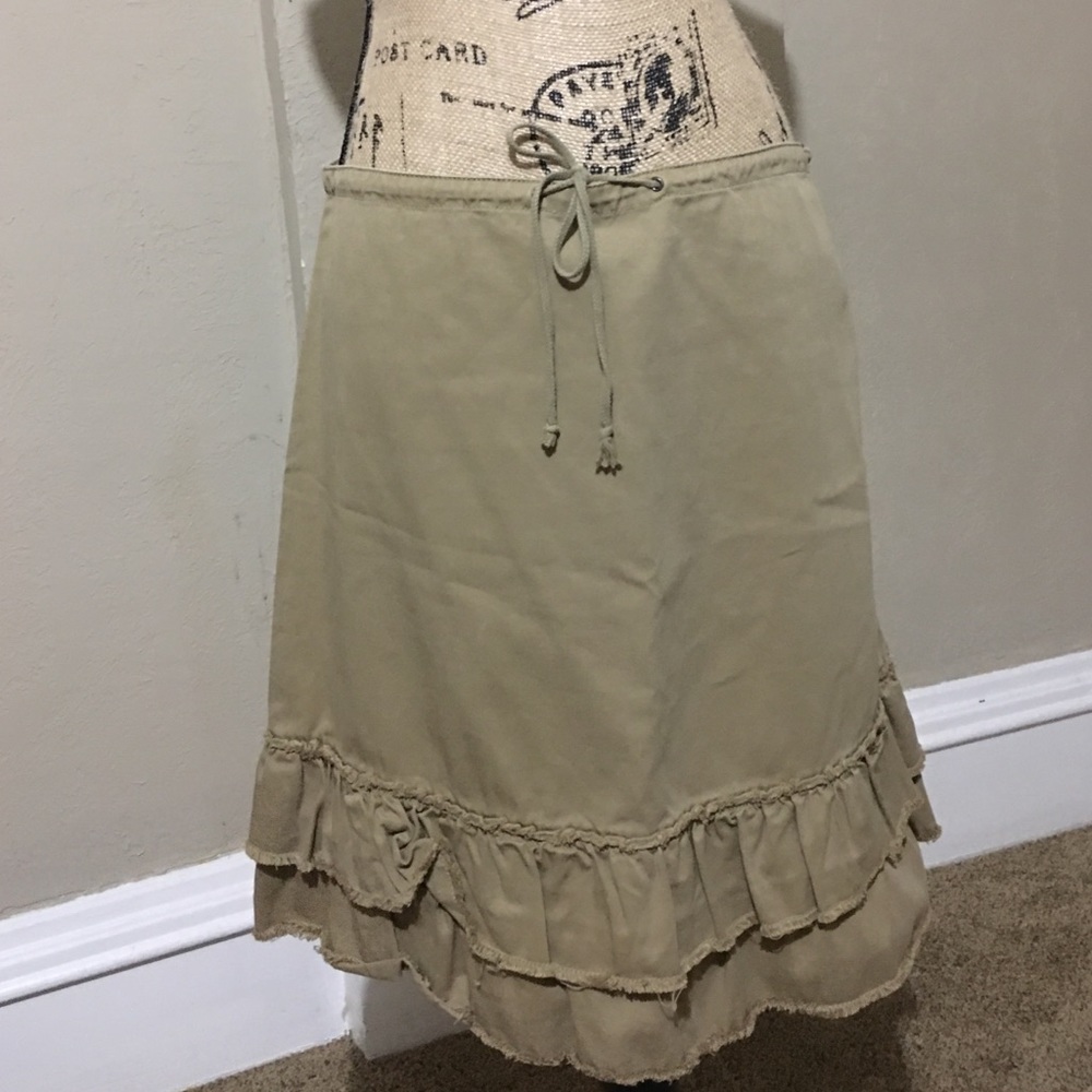 J crew kaki skirt size 8