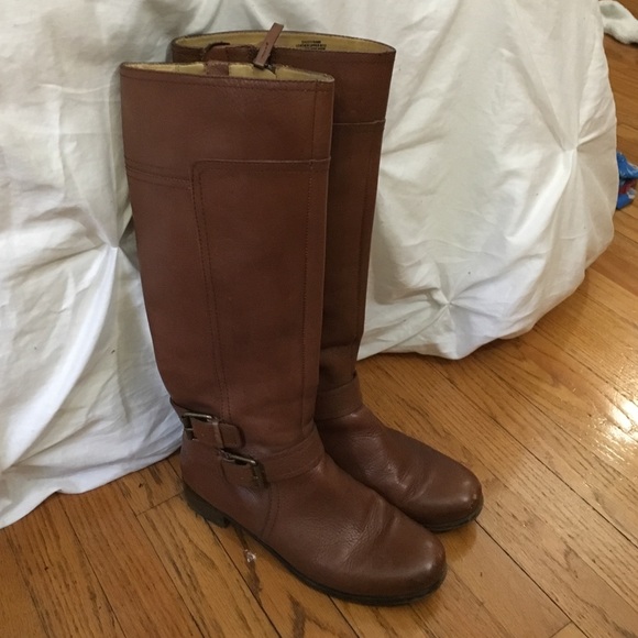 Brown Nine West Riding Boots