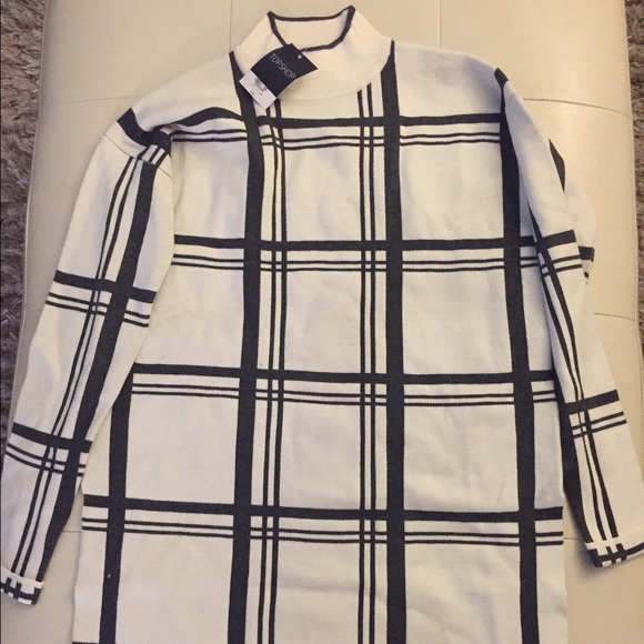 Topshop jacquard check sweater - Picture 2 of 4