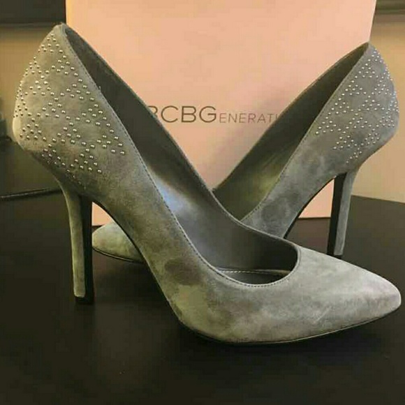❌SOLD❌ BCBGeneration grey suede studded heels