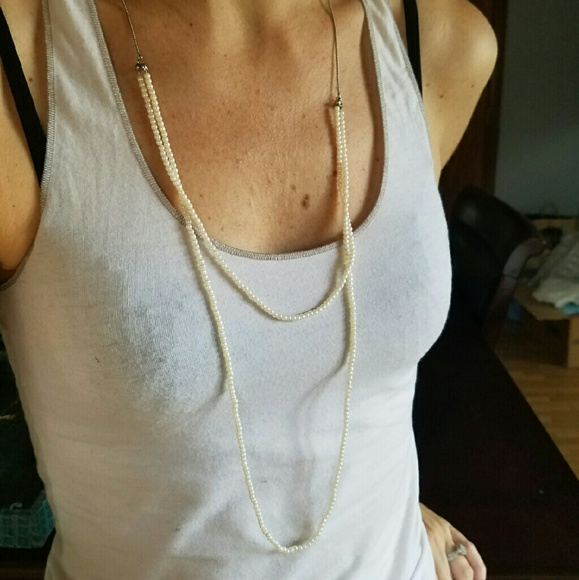 Layered bead necklace