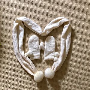 President Sale! Louis Vuitton scarf and gloves set