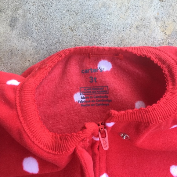 Carters Christmas Reindeer Footed Pajamas 🌲 🌲 - Picture 3 of 4