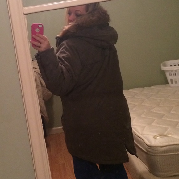 Olive green winter jacket