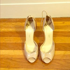 Patent leather nude heels