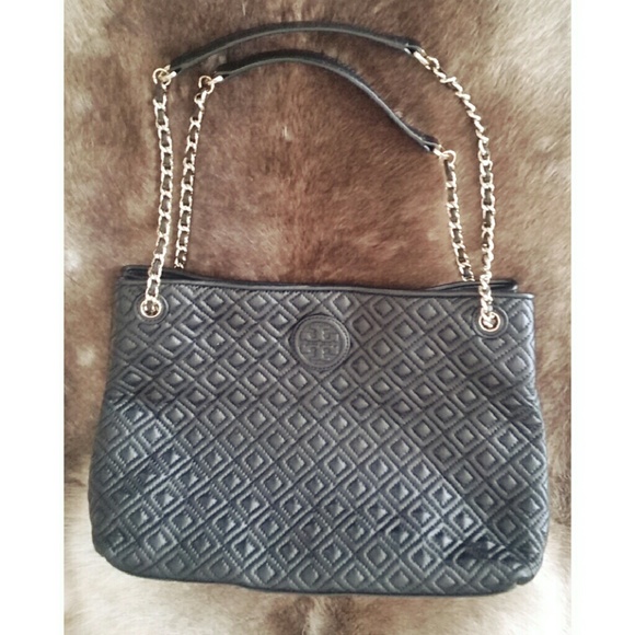 Tory Burch Handbags - SOLD SOLD Marion Quilted Chain Shoulder Bag Black