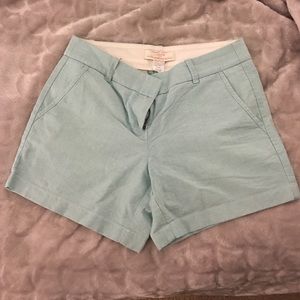 Blue 3" high waisted chino
