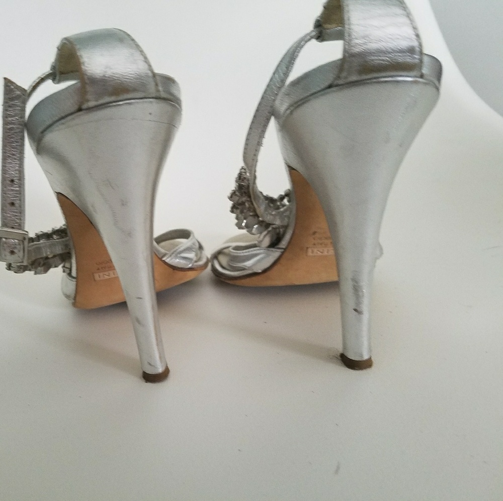 SOLD Guiseppe Zanotti Silver Stilettos - Picture 2 of 4