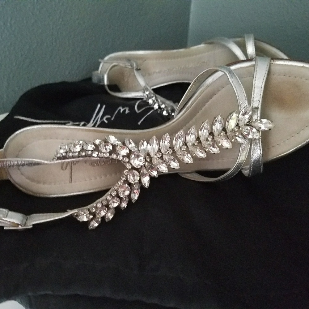 SOLD Guiseppe Zanotti Silver Stilettos - Picture 3 of 4