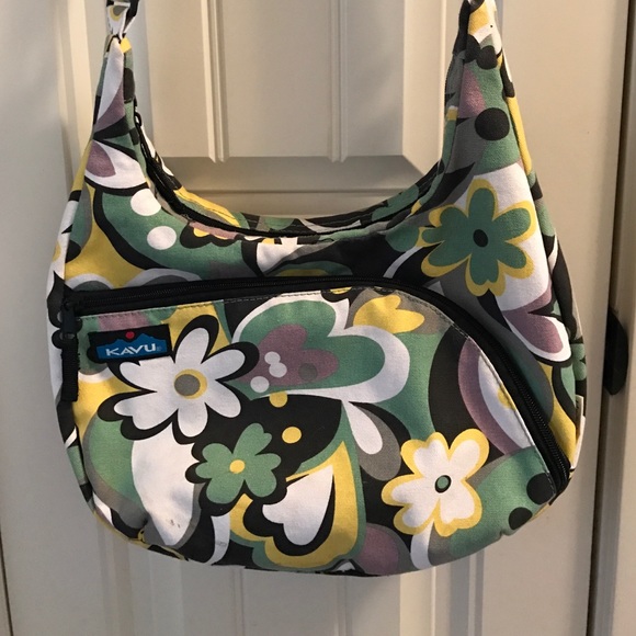 Kavu fun floral purse with adjustable strap