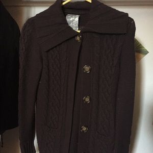 Brown cardigan