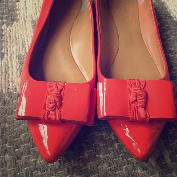 J Crew Bow Flats Coral