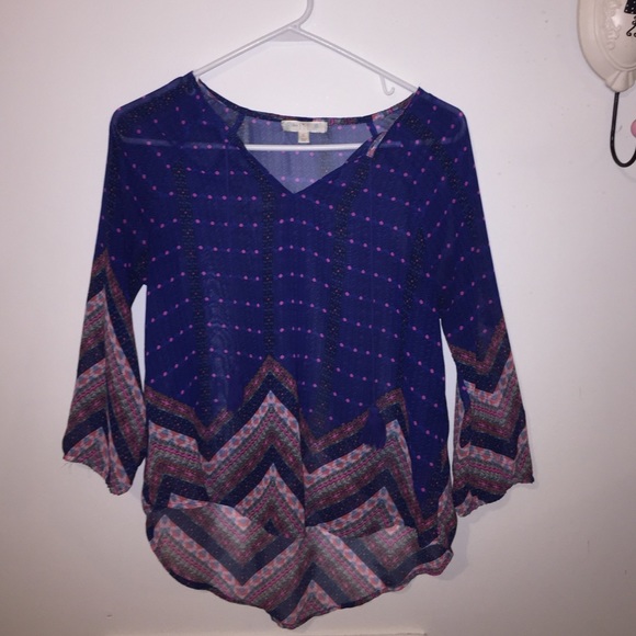 Blue flow shirt