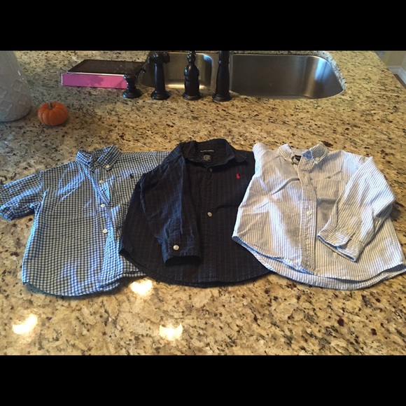 Lot of (3) Ralph Lauren - polo button down 3t