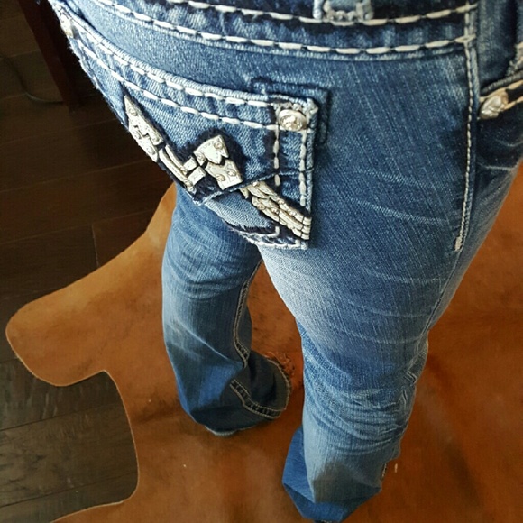 MissMe Mid Rise Boot Cut Jeans - Picture 3 of 4