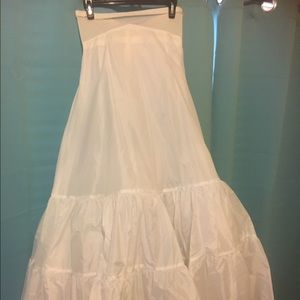 Full length petticoat.