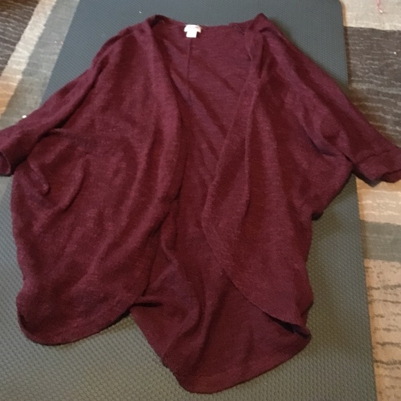 Short sleeve open cardigan