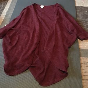 Short sleeve open cardigan