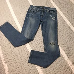 Boyfriend distressed skinny jeans size 10/30