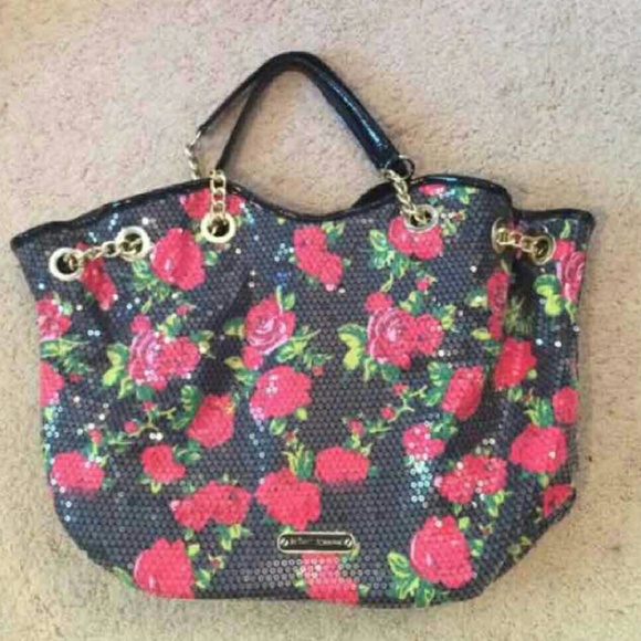 Betsey Johnson Rose Tote Purse Shoulder bag