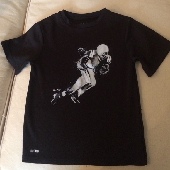 Dry fit football graphic tee