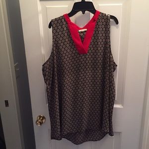 Pleione (Nordstrom) V-neck Sleeveless Tunic
