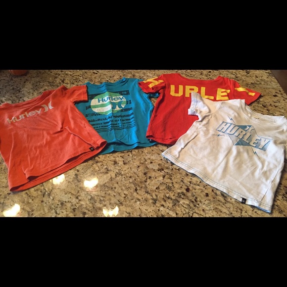 Hurley 3t lot of 4 shirts