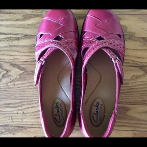 Clarks Leather Slip-on Shoes-Ashland Spin Style