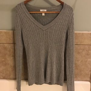 LOFT cable sweater, rabbit hair