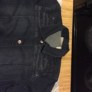 Women's size 2 Chicos embellished jean jacket