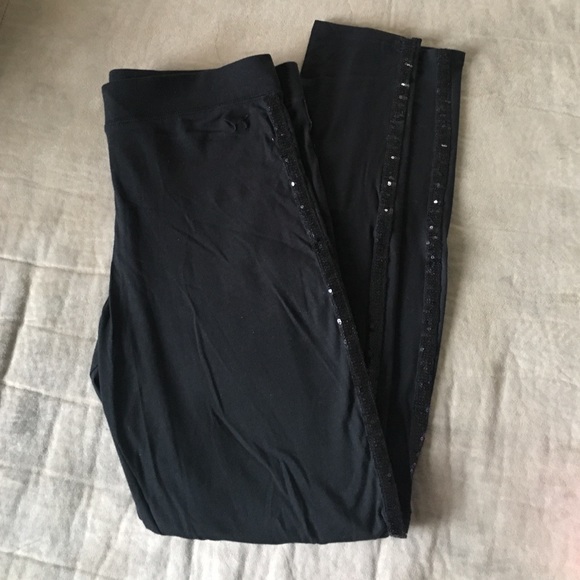 VS black sequin leggings
