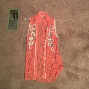 Miss Me lace Vest