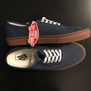 Size 12 gum sole blue/navy VANS