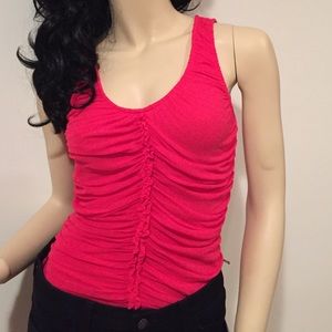 Hot pink Express tank blouse