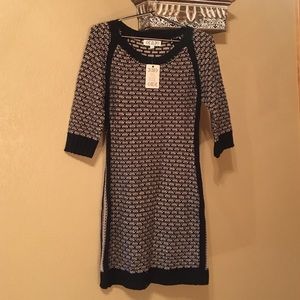 Pink Rose Sweater Dress