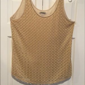 "Lucky Brand" gorgeous gold tank!!!!!
