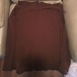 Brown paisley skirt