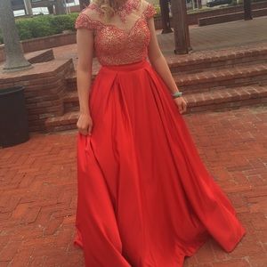 Size 8 two peice prom dress