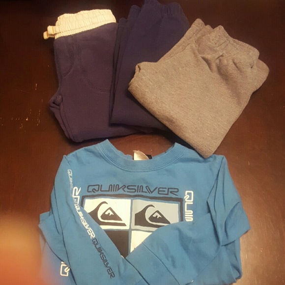Bundle! LS shirt with 3 sweat pants