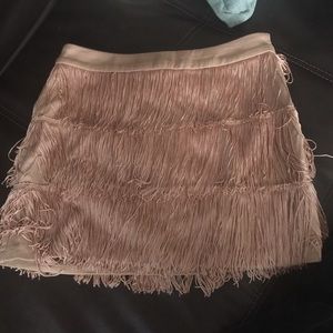 Fringe mini skirt