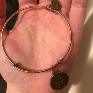 Alex and Ani initial A bracelet