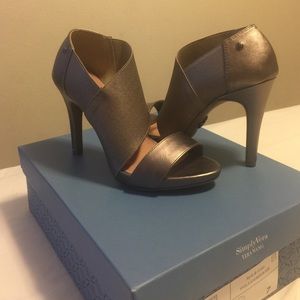 Metallic Vera Wang heels